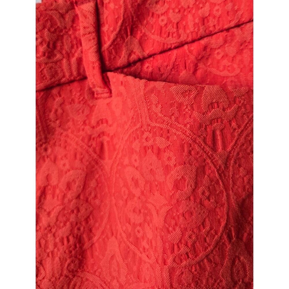Old Navy Coral Pixie Textured Slim Pants Size 2 Straight Ankle - Picture 4 of 7